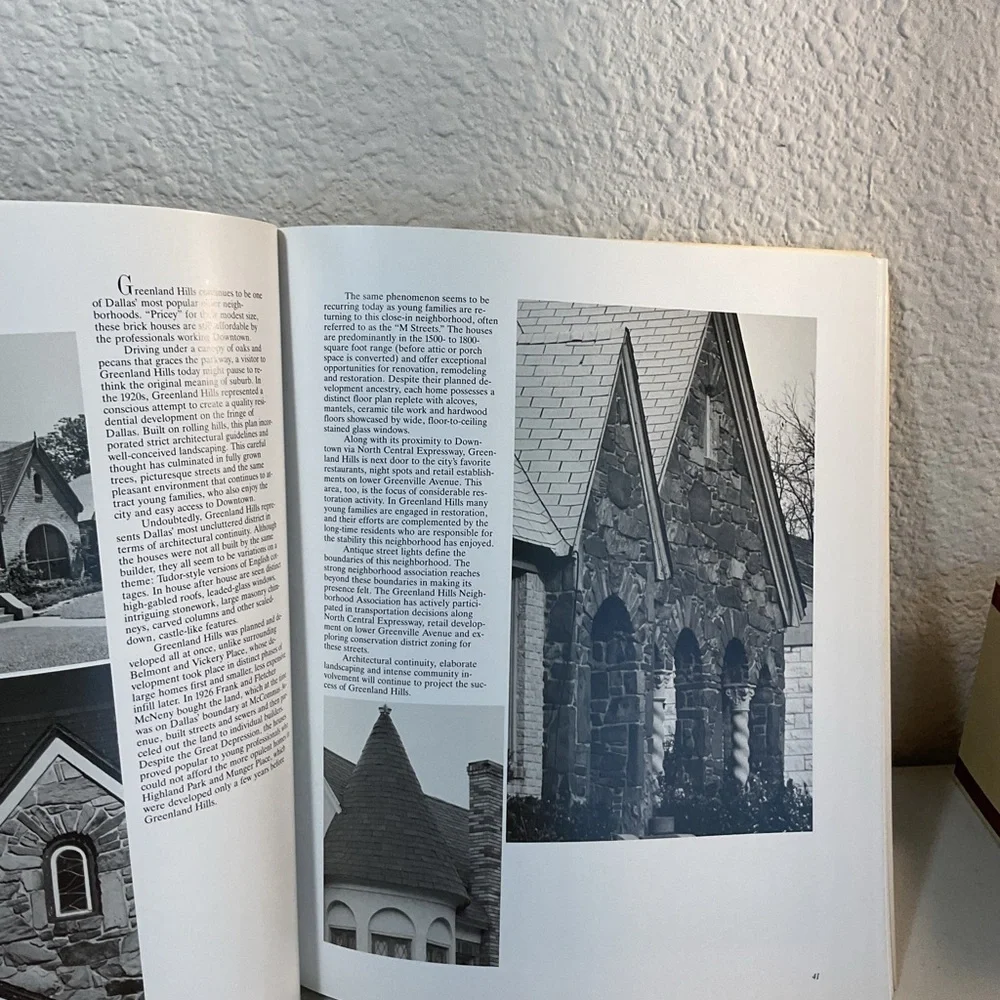A Guide to the Older Neighborhoods of Dallas Vintage Dallas History Book